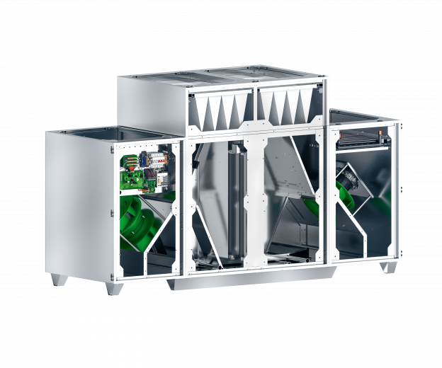 VENTUS Compact TOP, Compact air handling units with vertical duct connection.